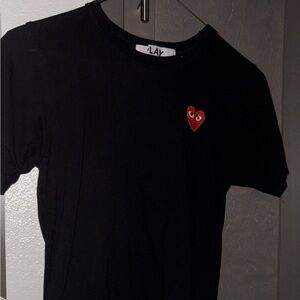 Comme des Garcons Black and Red Short Sleeve Tee
